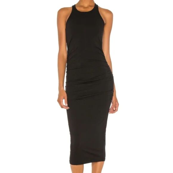 Michael‎ Stars Racerback Midi Dress in Black - Picture 1 of 7